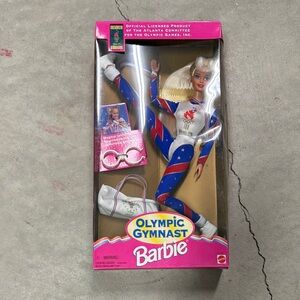 Barbie Olympic Gymnast Doll - Red, Blue, White